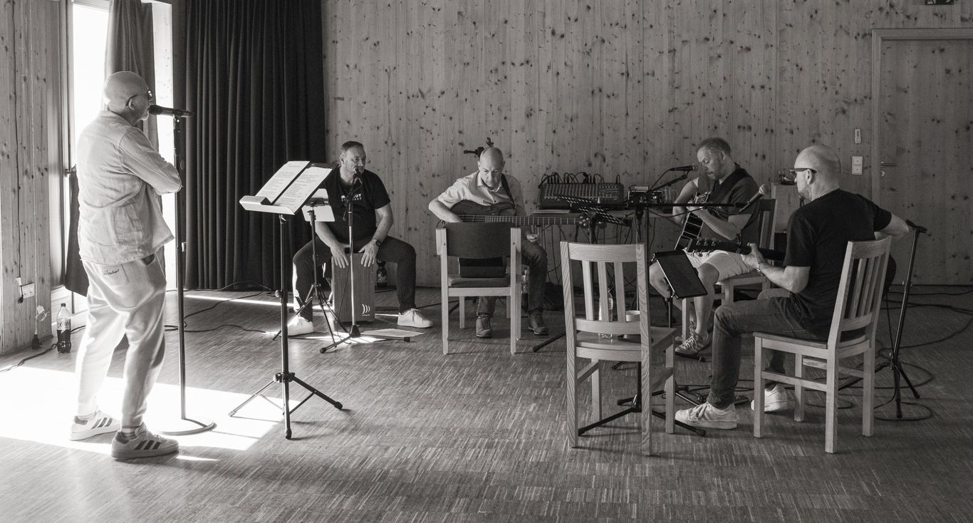 Woidbluad – Band bei der Probe